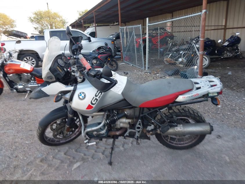 2004 BMW R1150 Gs Adventure VIN: WB10492A24ZH31822 Lot: 43283394