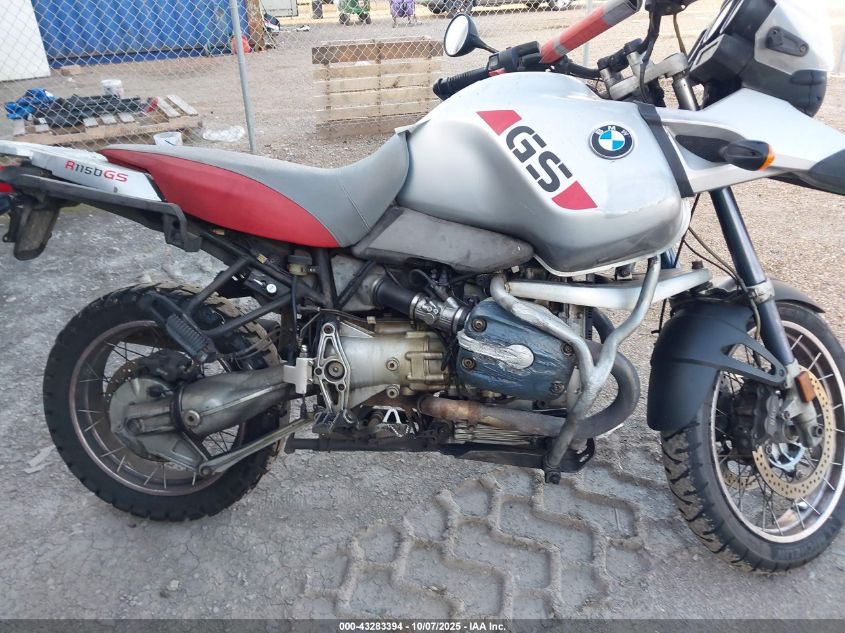 2004 BMW R1150 Gs Adventure VIN: WB10492A24ZH31822 Lot: 43283394