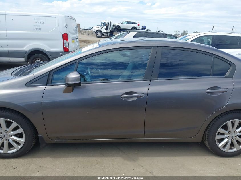 2012 Honda Civic Ex VIN: 19XFB2F8XCE326803 Lot: 43283399