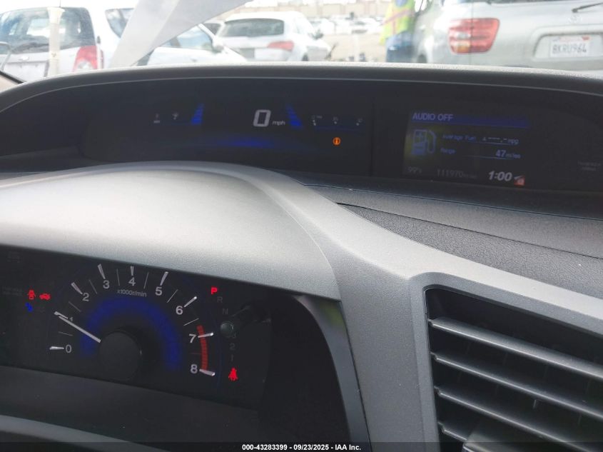 2012 Honda Civic Ex VIN: 19XFB2F8XCE326803 Lot: 43283399