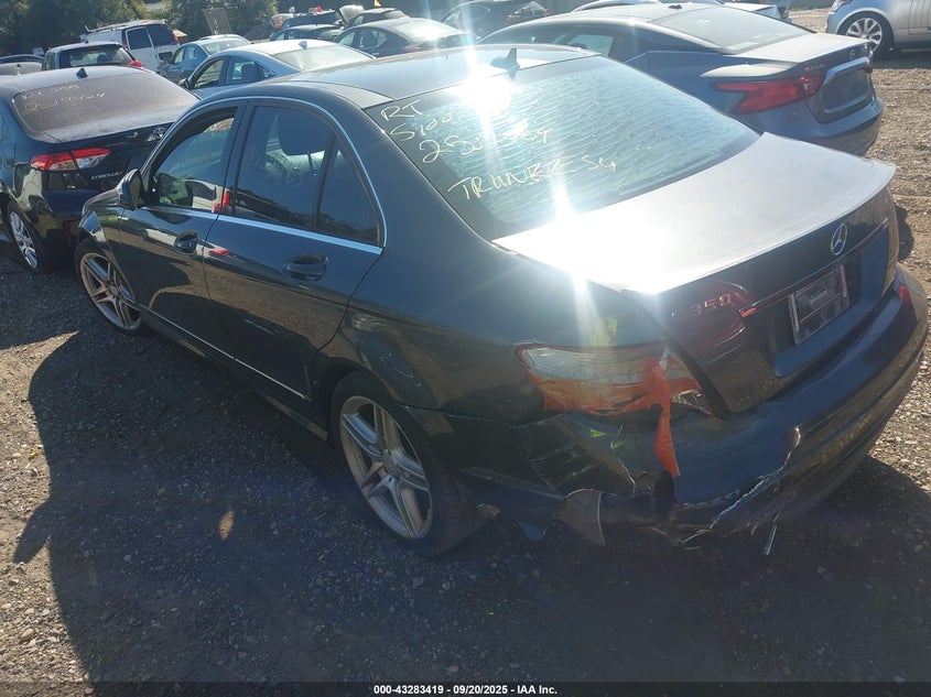 2009 Mercedes-Benz C 350 Sport grey sedan gasoline WDDGF56X19F226269 photo #4
