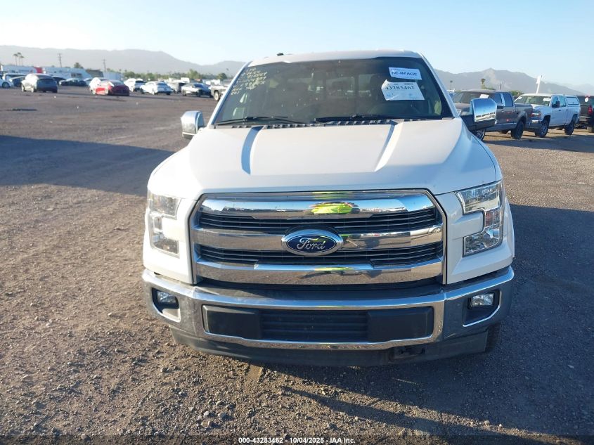2017 Ford F-150 Lariat VIN: 1FTEW1EF5HKC99573 Lot: 43283462