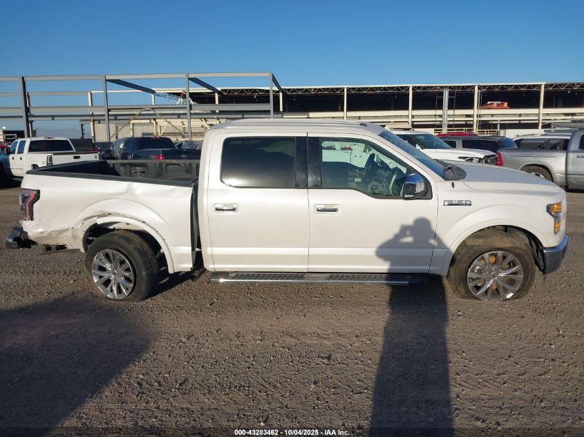 2017 Ford F-150 Lariat VIN: 1FTEW1EF5HKC99573 Lot: 43283462