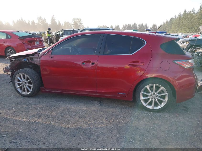 2011 Lexus Ct 200H Premium VIN: JTHKD5BH1B2028053 Lot: 43283528