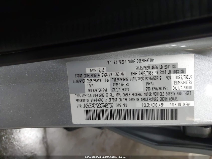 2016 MAZDA CX-5 GRAND TOURING - JM3KE4DY2G0748767