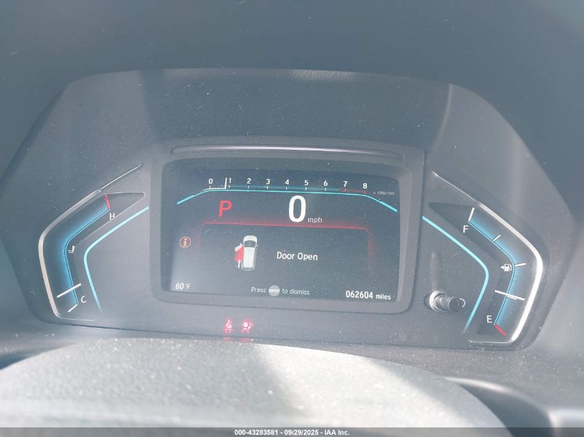 2019 Honda Odyssey Ex-L VIN: 5FNRL6H74KB098358 Lot: 43283581