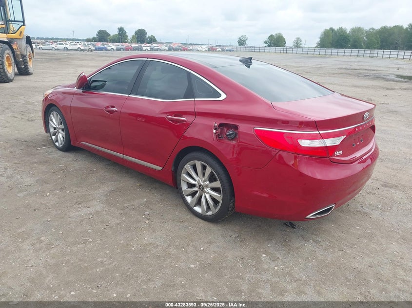 Vin: kmhfh4jg3ea344649, lot: 43778197, hyundai azera limited 20143
