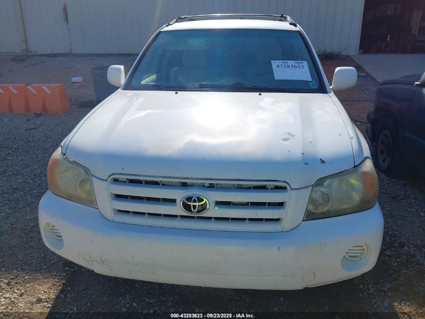 2004 Toyota Highlander V6 VIN: JTEDP21AX40026039 Lot: 43283623