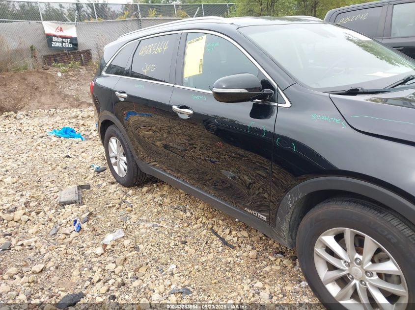 2017 Kia Sorento 3.3L Lx VIN: 5XYPGDA51HG204226 Lot: 43283664