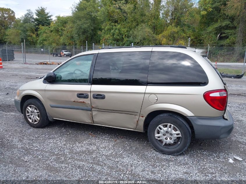 2005 Dodge Caravan Se VIN: 1D4GP25R85B306956 Lot: 43283779