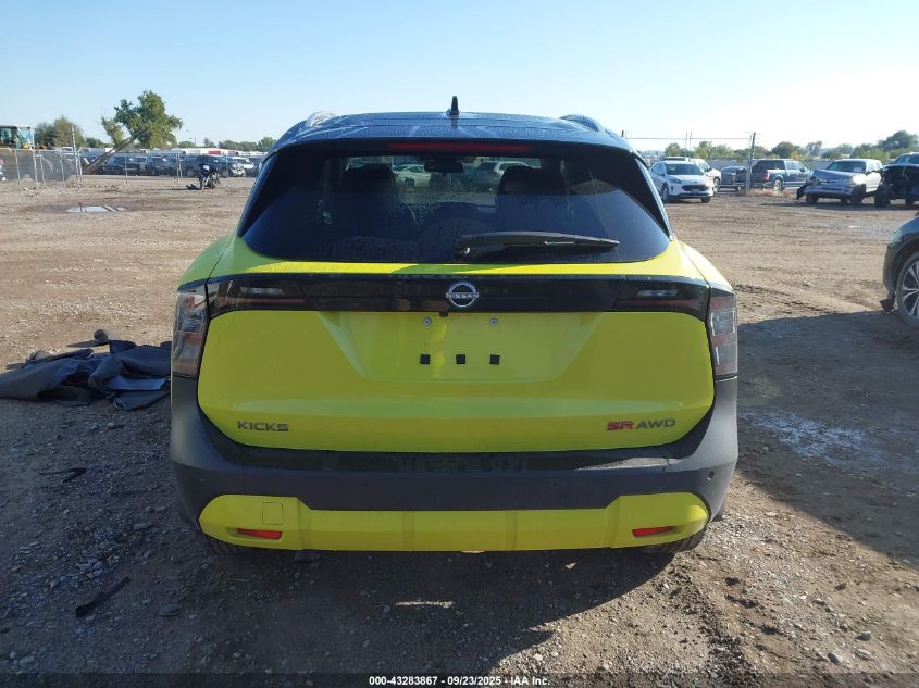 2025 Nissan Kicks Sr Intelligent Awd VIN: 3N8AP6DD5SL358110 Lot: 43283867