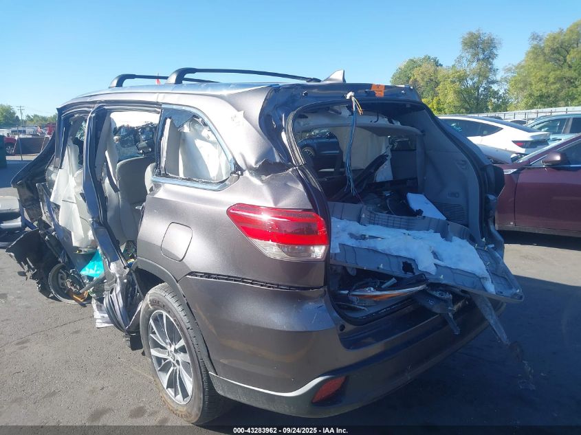 2019 Toyota Highlander Xle VIN: 5TDKZRFH3KS366406 Lot: 43283962