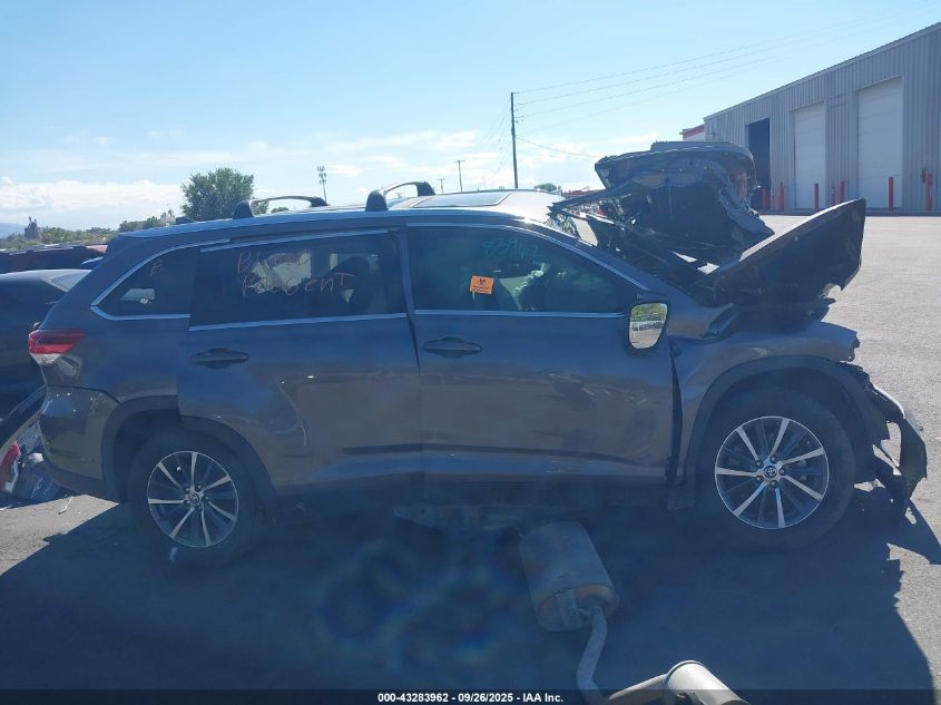 2019 Toyota Highlander Xle VIN: 5TDKZRFH3KS366406 Lot: 43283962