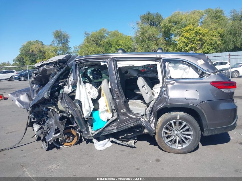 2019 Toyota Highlander Xle VIN: 5TDKZRFH3KS366406 Lot: 43283962