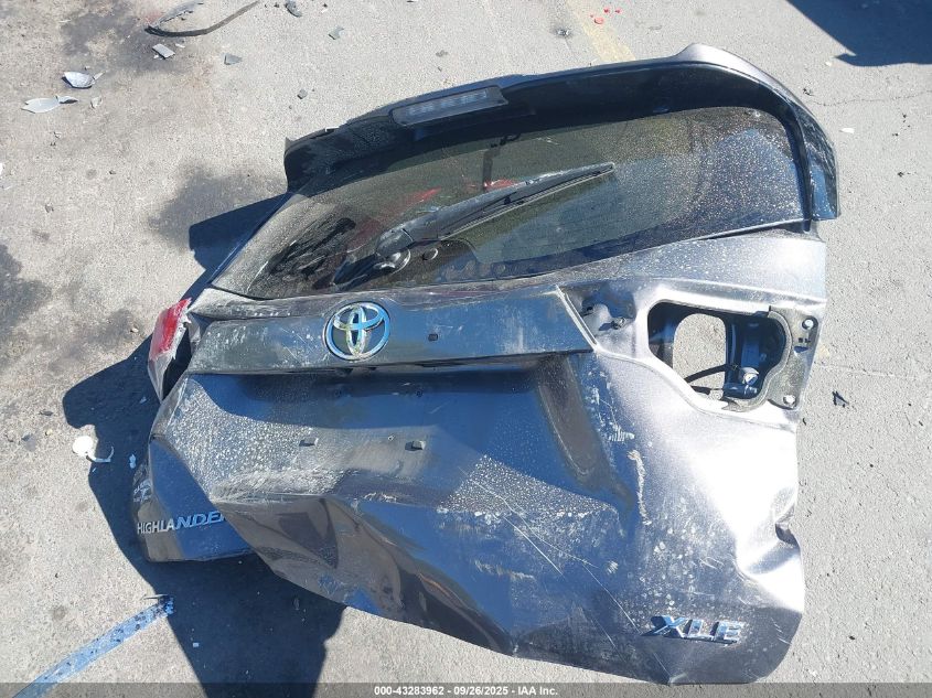 2019 Toyota Highlander Xle VIN: 5TDKZRFH3KS366406 Lot: 43283962