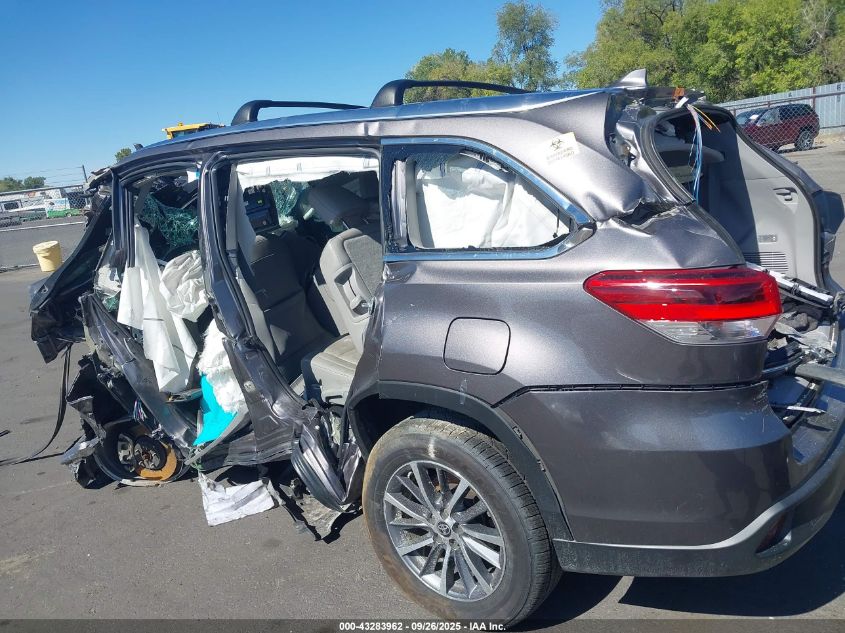 2019 Toyota Highlander Xle VIN: 5TDKZRFH3KS366406 Lot: 43283962