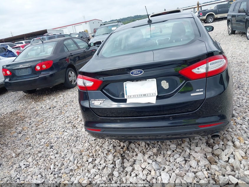 2016 Ford Fusion Se VIN: 1FA6P0HD3G5133710 Lot: 43284098