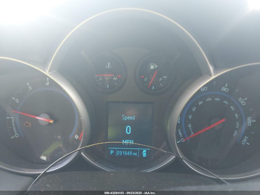 2012 Chevrolet Cruze 1Lt VIN: 1G1PF5SC7C7409067 Lot: 43284103