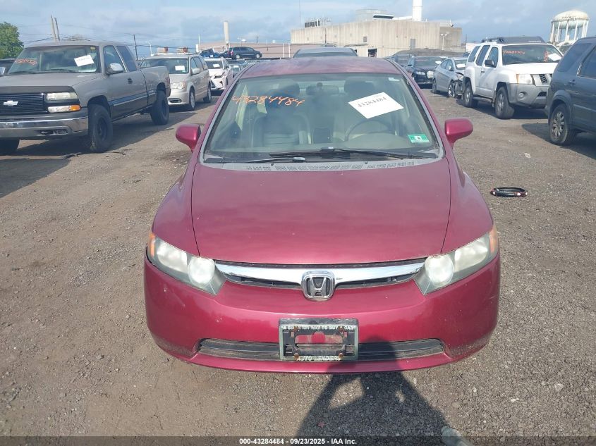 2008 Honda Civic Lx VIN: 2HGFA16578H523282 Lot: 43284484