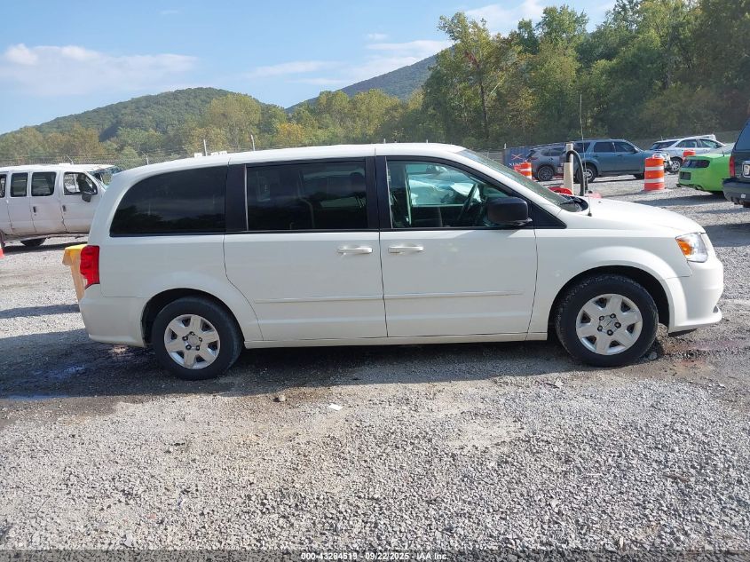 2012 Dodge Grand Caravan Se/Avp VIN: 2C4RDGBG2CR360329 Lot: 43284519
