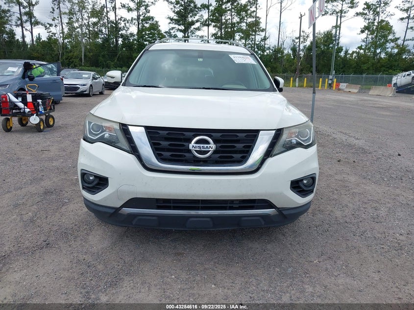 2017 Nissan Pathfinder 3.5 Sl White Lot 111043284616 Vin 5N1DR2MN0HC649831