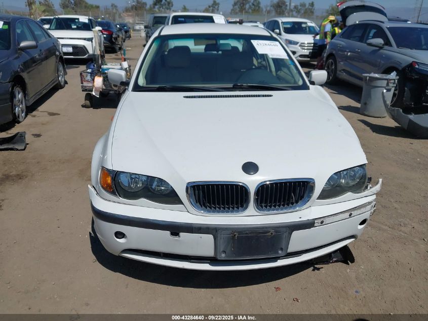 2002 BMW 325I VIN: WBAEV33412PD00325 Lot: 43284640