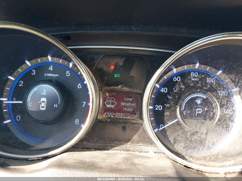 2012 Hyundai Sonata Gls Pzev VIN: 5NPEB4AC9CH331182 Lot: 43284694