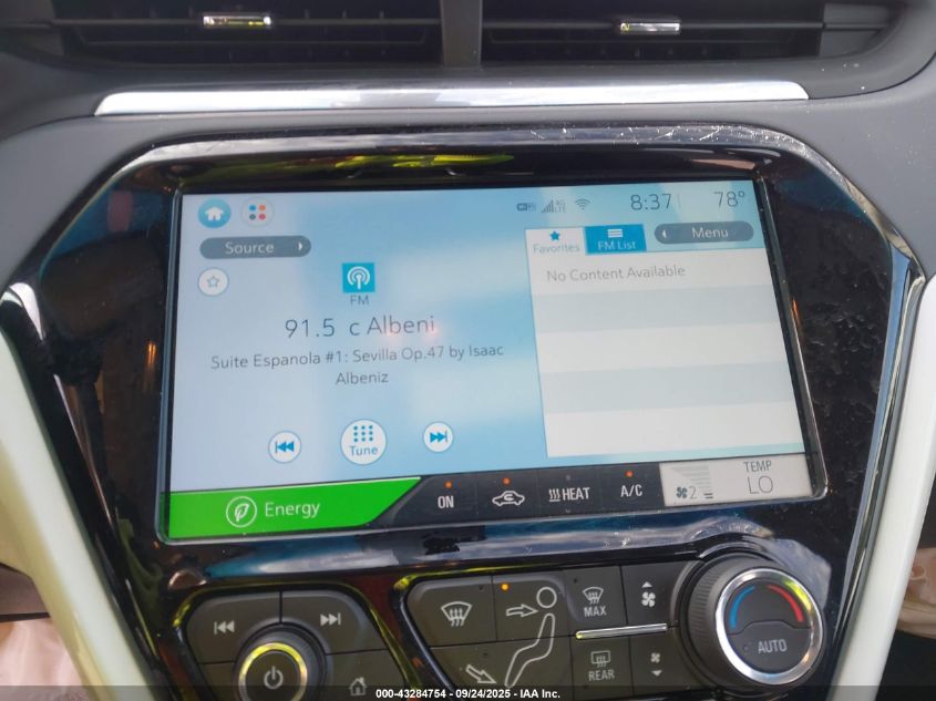 2019 Chevrolet Bolt Ev Lt VIN: 1G1FY6S03K4114372 Lot: 43284754