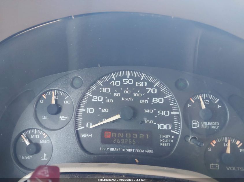 2003 Chevrolet Astro VIN: 1GNDM19X53B142193 Lot: 43284756