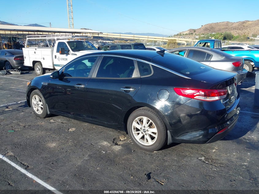 Vin: 5xxgt4l37gg066122, lot: 43779373, kia optima lx 20163