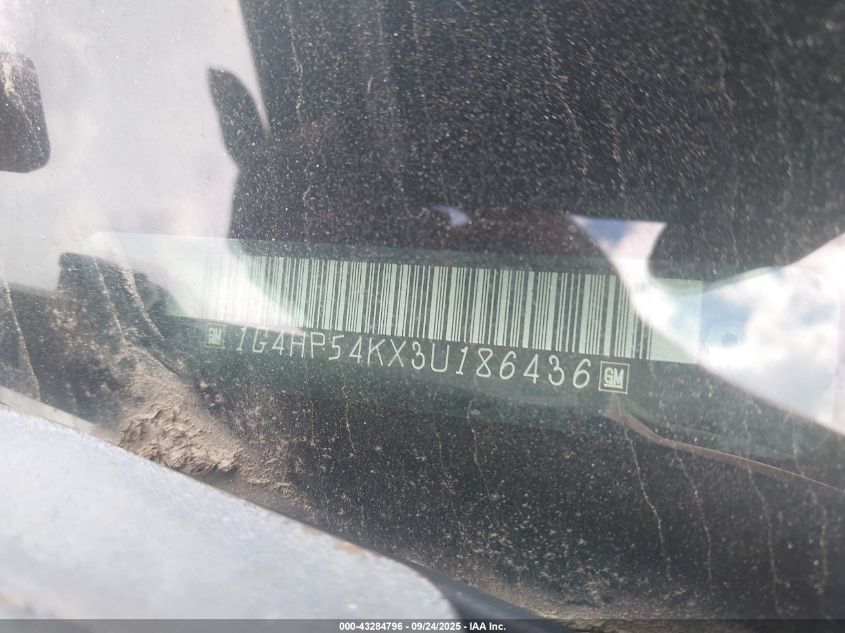 2003 Buick Lesabre Custom VIN: 1G4HP54KX3U186436 Lot: 43284796