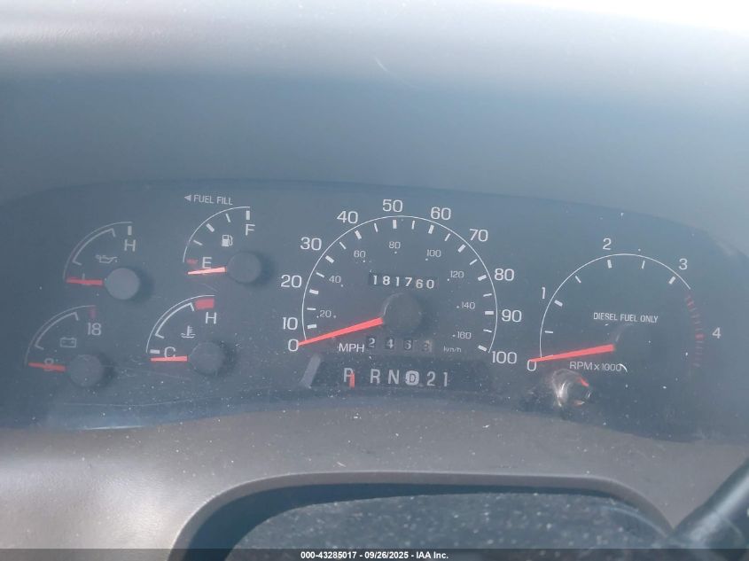 2001 Ford F-250 Lariat/Xl/Xlt VIN: 1FTNW21F61ED83174 Lot: 43285017