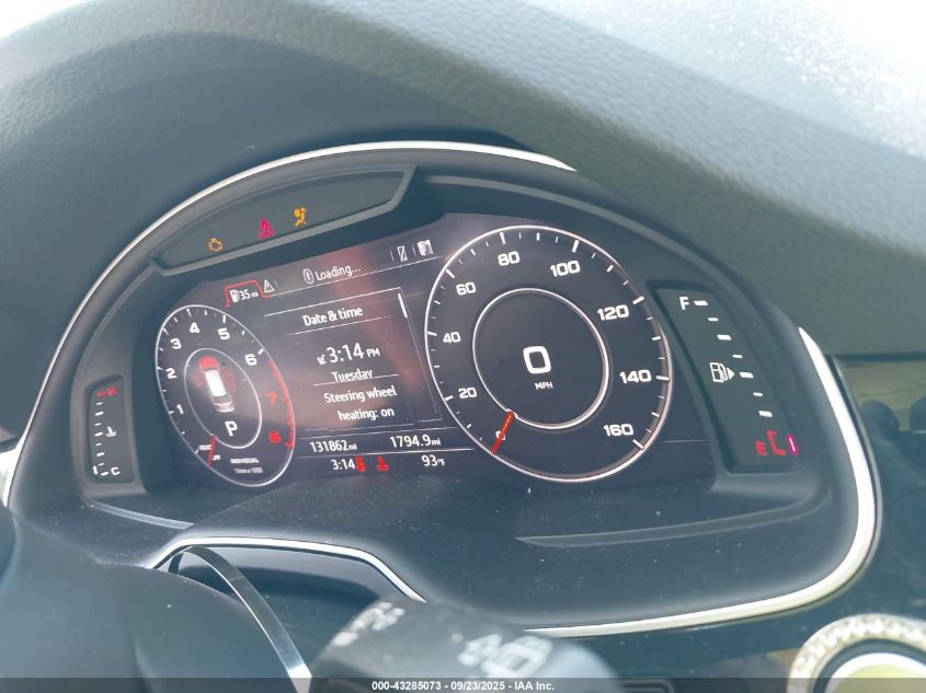 2017 Audi Q7 3.0T Premium VIN: WA1LAAF72HD019815 Lot: 43285073