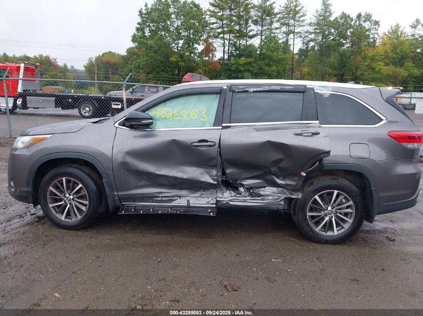 2018 Toyota Highlander Xle VIN: 5TDJZRFHXJS562496 Lot: 43285083