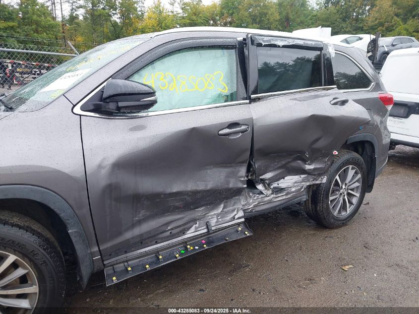 2018 Toyota Highlander Xle VIN: 5TDJZRFHXJS562496 Lot: 43285083