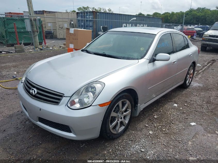 2006 Infiniti G35 VIN: JNKCV51E26M516656 Lot: 43285087
