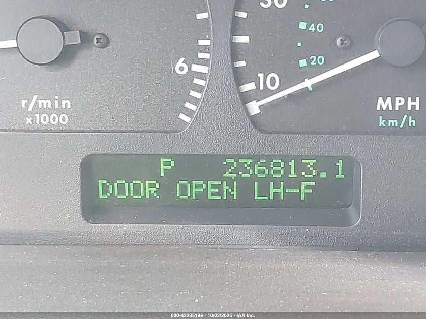 1999 Land Rover Range Rover 4.0/4.0 Se/4.0S VIN: SALPA1245XA406791 Lot: 43285196