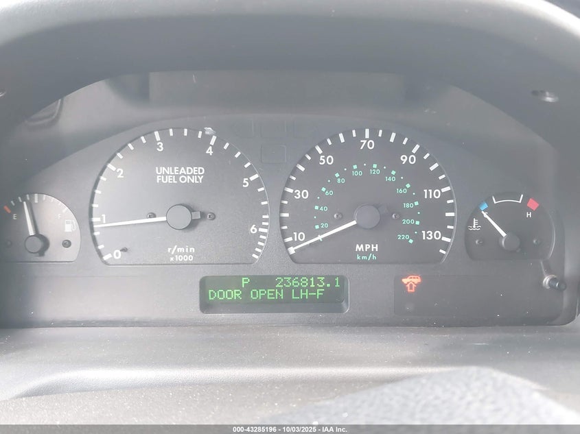 1999 Land Rover Range Rover 4.0/4.0 Se/4.0S VIN: SALPA1245XA406791 Lot: 43285196