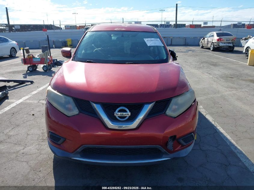 2016 Nissan Rogue S VIN: KNMAT2MT8GP638106 Lot: 43285252