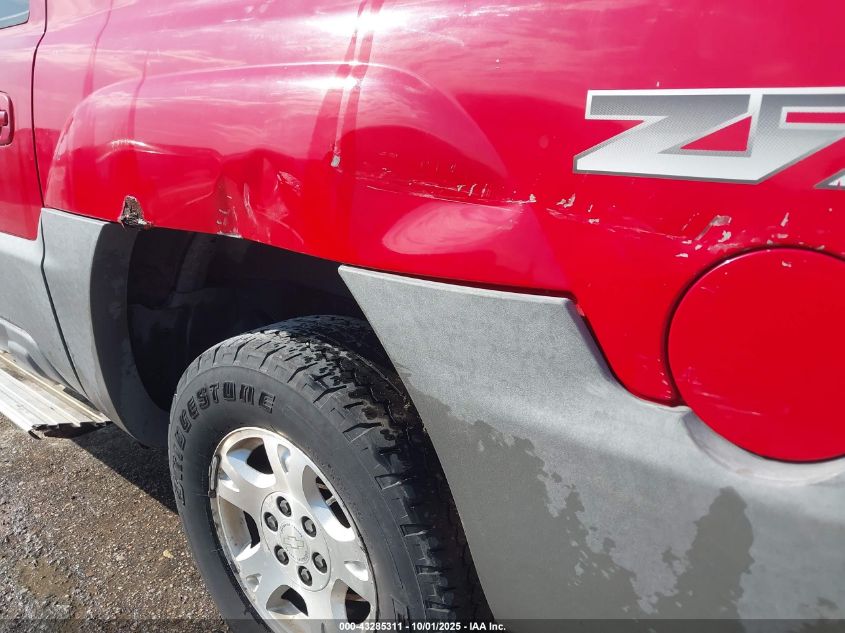 2002 Chevrolet Avalanche 1500 VIN: 3GNEK13T92G187076 Lot: 43285311