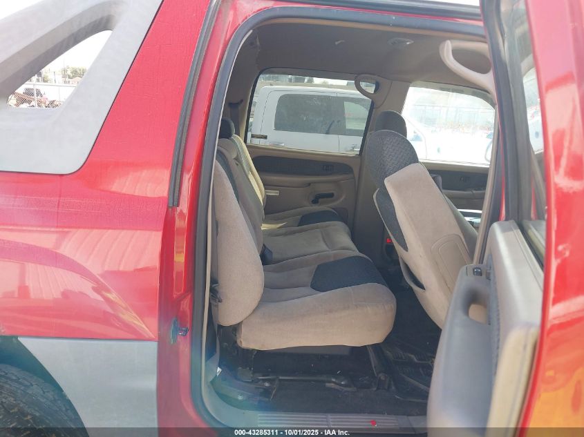 2002 Chevrolet Avalanche 1500 VIN: 3GNEK13T92G187076 Lot: 43285311