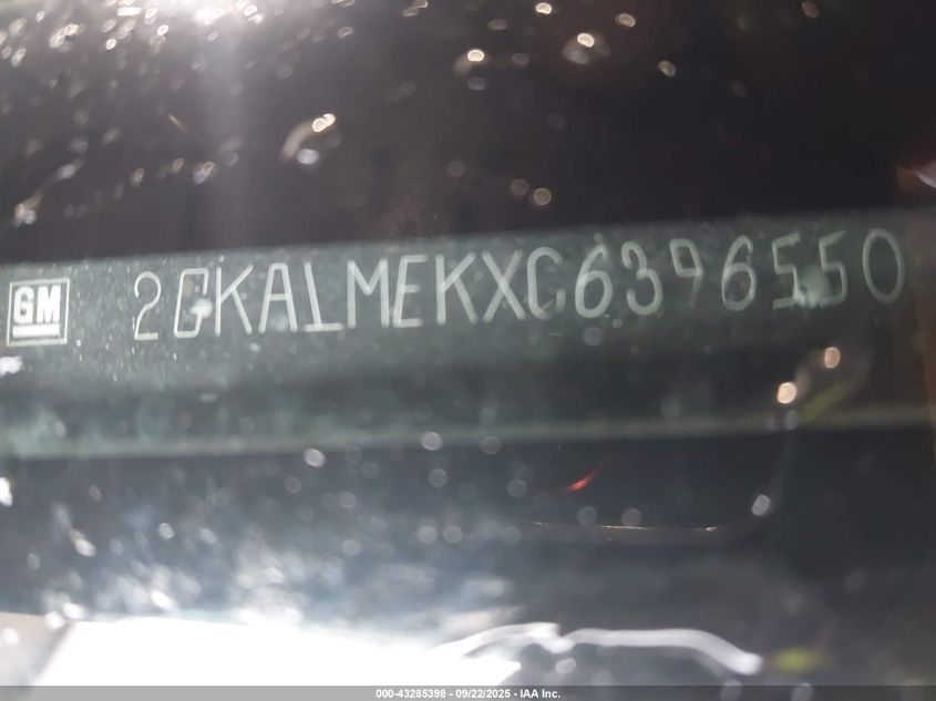 2012 GMC Terrain Sle-1 VIN: 2GKALMEKXC6396550 Lot: 43285398