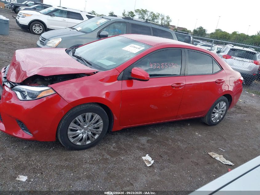 2015 Toyota Corolla Le VIN: 2T1BURHE4FC461136 Lot: 43285430