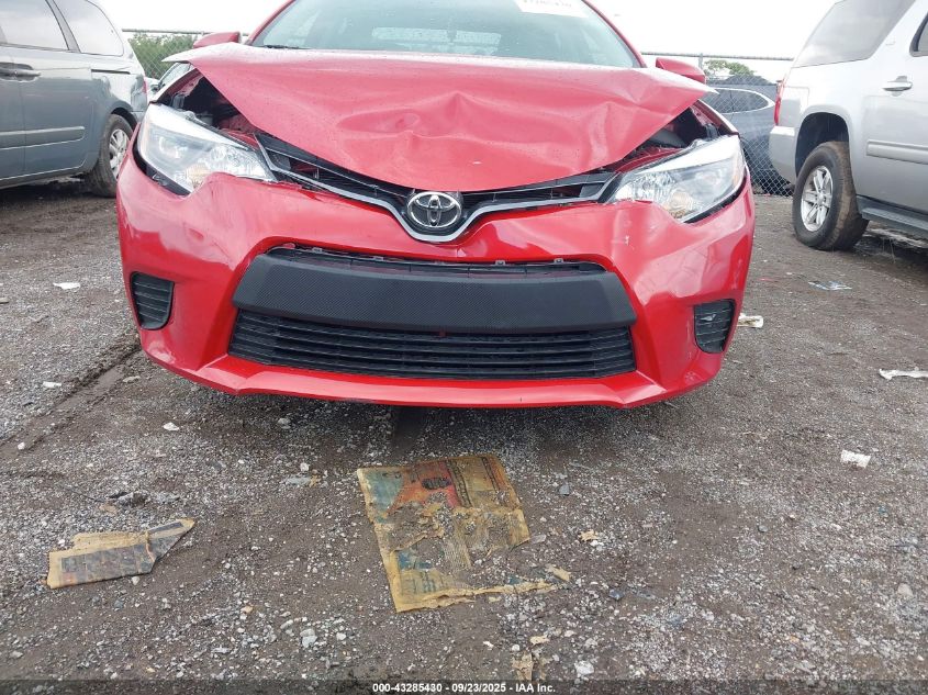 2015 Toyota Corolla Le VIN: 2T1BURHE4FC461136 Lot: 43285430