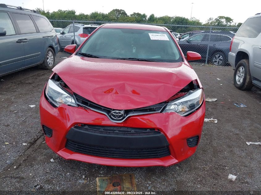 2015 Toyota Corolla Le VIN: 2T1BURHE4FC461136 Lot: 43285430
