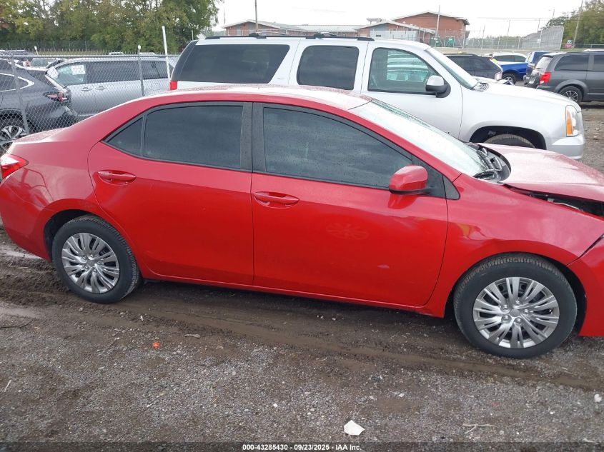 2015 Toyota Corolla Le VIN: 2T1BURHE4FC461136 Lot: 43285430