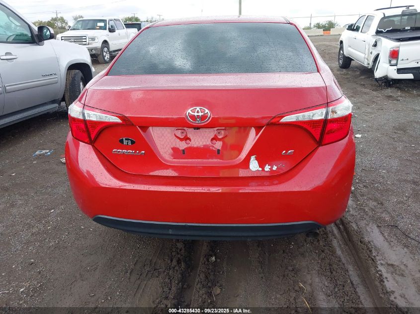 2015 Toyota Corolla Le VIN: 2T1BURHE4FC461136 Lot: 43285430