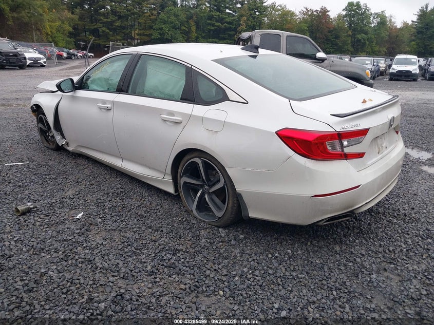 2022 Honda Accord Sport white sedan gasoline 1HGCV1F33NA067751 photo #4