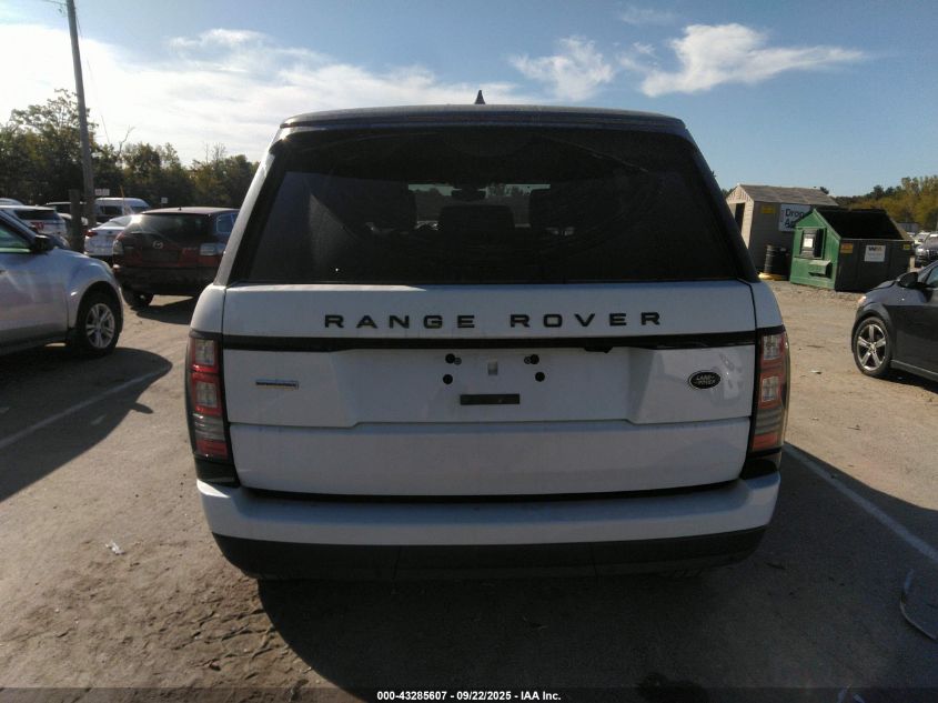 2017 Land Rover Range Rover 5.0L V8 Supercharged VIN: SALGS2FE1HA323575 Lot: 43285607