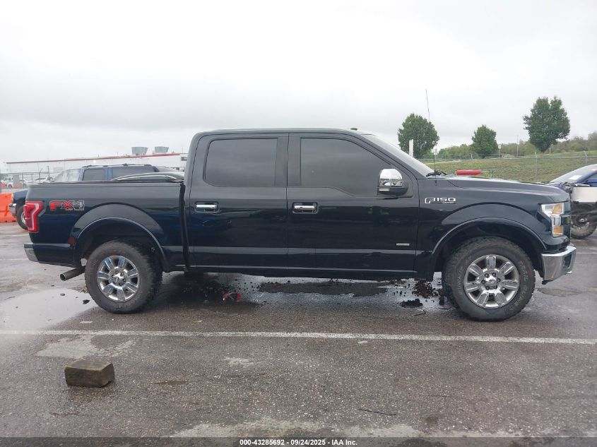 2017 Ford F-150 Lariat VIN: 1FTEW1EGXHKE45104 Lot: 43285692